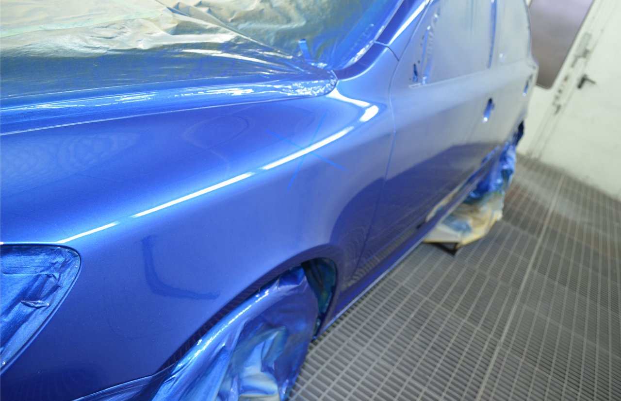 Blaues Auto