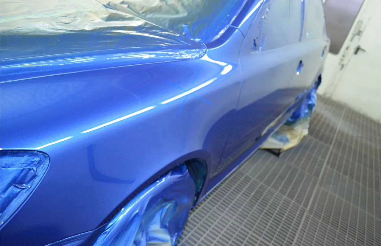 Blaues Auto