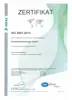 Abbildung des Zertifikats zur ISO 9001:2015 für Karosserie-Starzinger GmbH